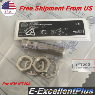 For IFM EFECTOR IFT203 Inductive Proximity Switch Sensor 10-36VDC 100mA 4mm 4Pin