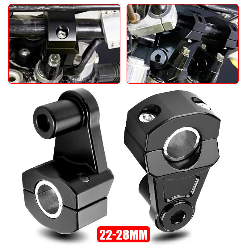 HandleBar Fat Bar Mount Clamps Risers Adaptor 7/8" to 1 1/8" Dirt Pit Bike ATV