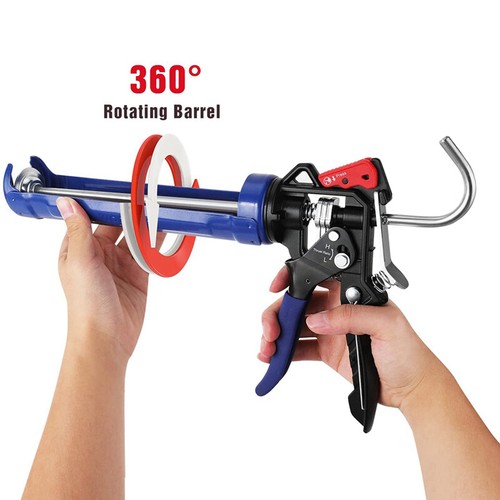 WORKPRO Caulking Gun Smooth Round Rod  Adjustable Thrust Ratio Hand Silicone Gun