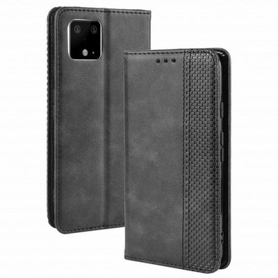 Google Pixel 4XL Flip Wallet Case Check Pattern PU Leather Retro Black