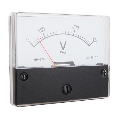 Einbau Amperemeter Einbauinstrument 0-2A DC Messinstrument Analog Messgerät