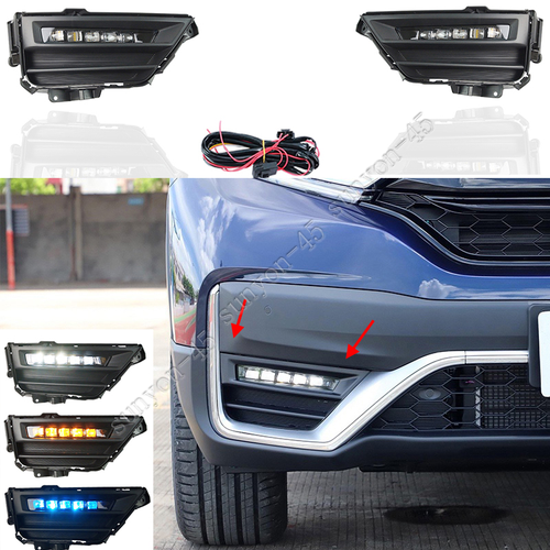 For Honda CRV CR-V 2020 2021 LED Fog Lights Lamps with Assembly Set L&R