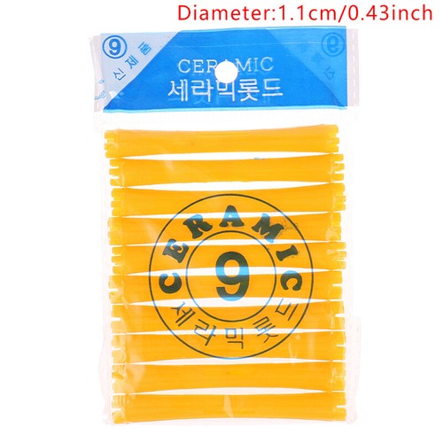 1Set 11 Sizes Hair Perm Rods Kit Cold Permanent Bar Plastic Curlers R