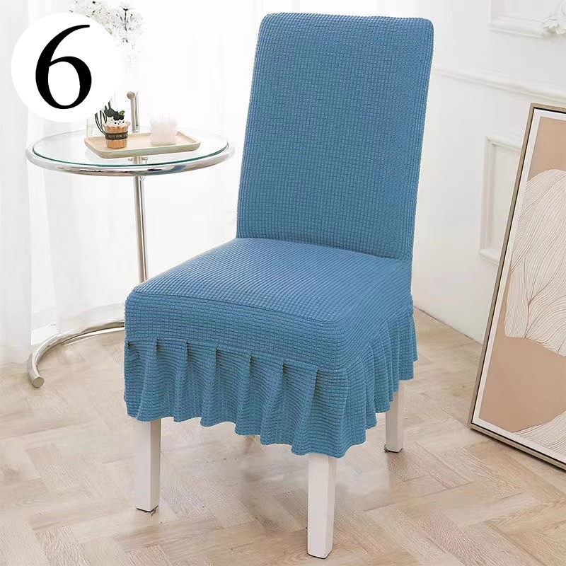 4 pcs Universal Elastic Chair Cover Modern One-Piece Soft chair Seatback Cover