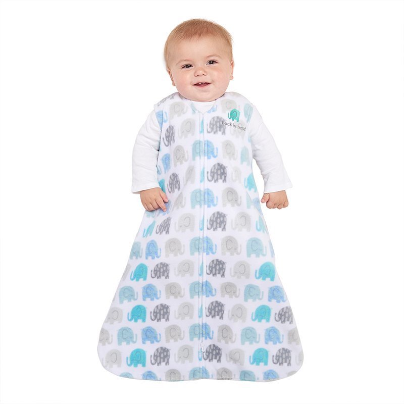 Halo Sleepsack Micro-Fleece Elephant Texture Gray X-Large 18-24Mths