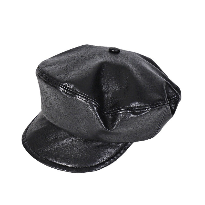 帽子 NKNIT vegan leather sailor hat Lady Faux Leather