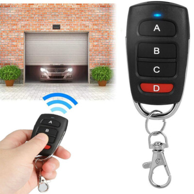 Universal 433mhz Electric Garage Door Cloning Remote Control Key Fob Gate Opener