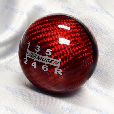 Genuine Red CARBON Mugen shift knob for HONDA CRZ Type R ACCORD FA5 6 Speed JDM