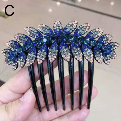 Diamante Crystal Hair Comb Pins Clips Rhinestone Wedding Bridal Hair Accessories