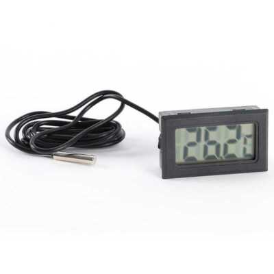 Digital LCD Aquarium Wasser Thermometer Temperatur Sensor Messergerät mit Probe