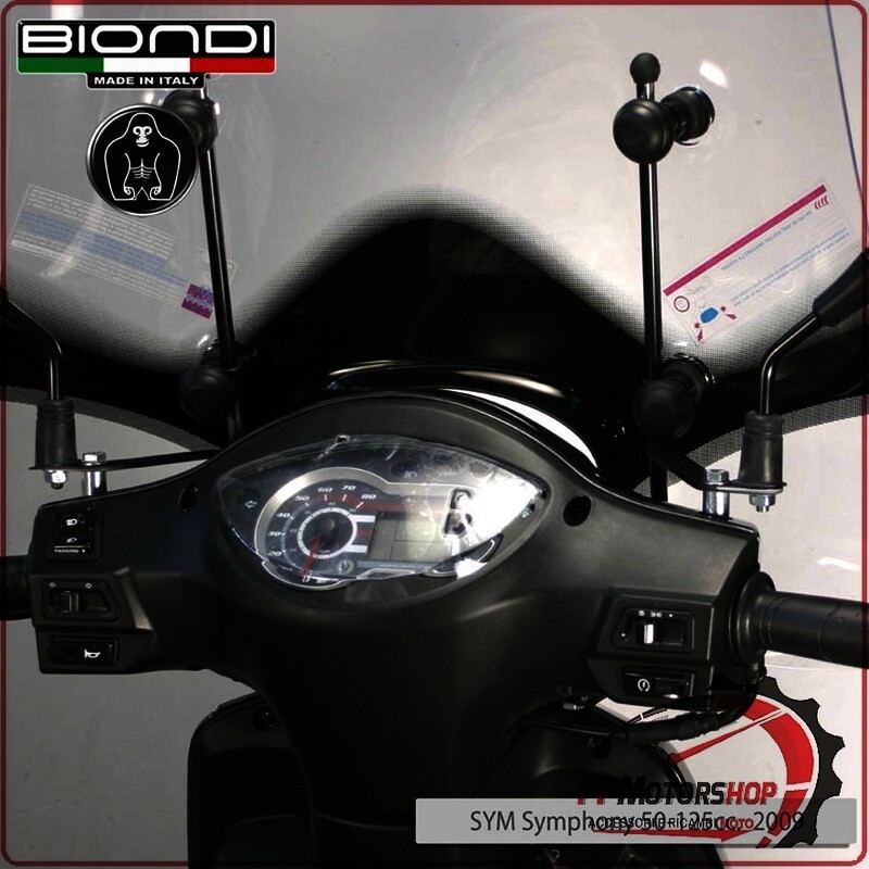 KIT ATTACCHI PARABREZZA SCOOTER PER SYM SYMPHONY S 50 125/150 BIONDI 8500596