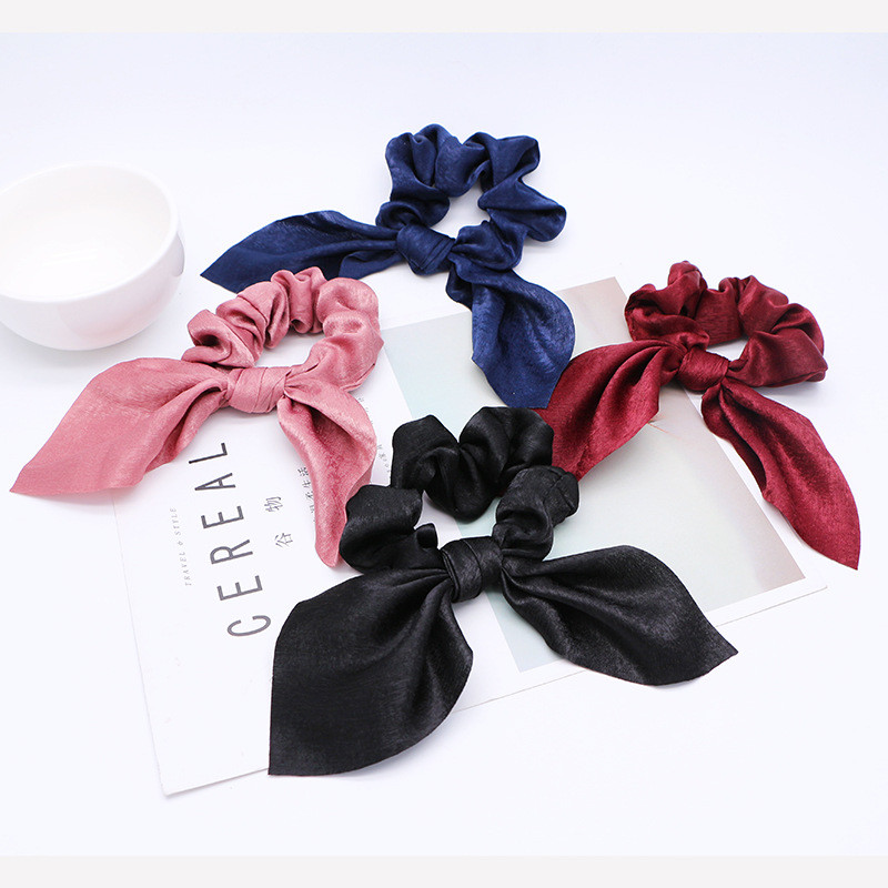 Fashion Ladies Fabric Bow Elastic Hair Band Ring Rope Hair Tie