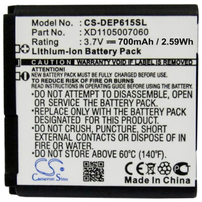 Battery 700mAh for DORO DP615, PhoneEasy 614 615 615gsm 680 682, XD1105007060
