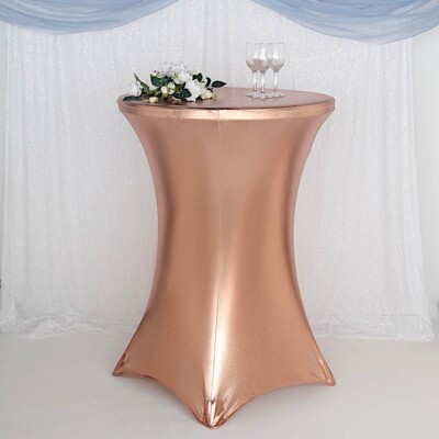 Premium Metallic Spandex Tablecloth Party Decorations
