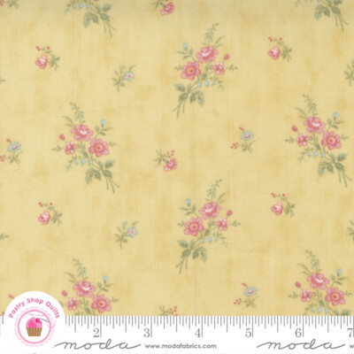 Moda PROMENADE 44283 16 Yellow Sunshine Floral 3 SISTERS Quilt Fabric