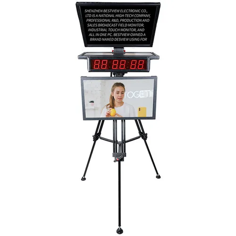 .. DT22-M Dual-Screen HDMI-compatible/3G-SDI High-Bright Teleprompter (22") Prom