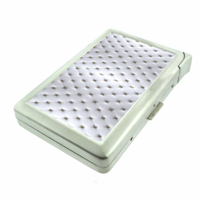 Abstract Background Em5 Cigarette Case with Built in Lighter Metal Wallet 