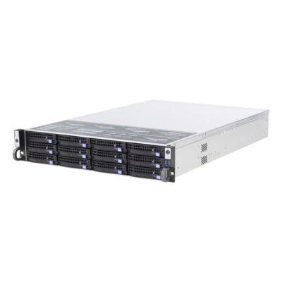 2U Server 12x 3.5'' NVMe 1+1 PSU With Optional EATX Motherboard / CPU / RAM