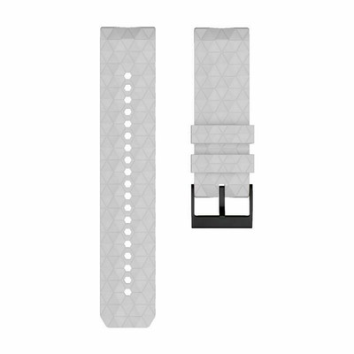24mm Soft Silicone Wristband Watch Band Bracelet Strap For Suunto 9 Baro Watch