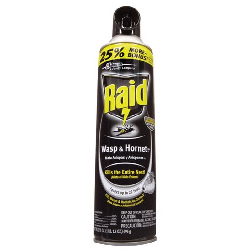 Raid Wasp & Hornet Ready To Use Spray For Outdoor Use Odorless...