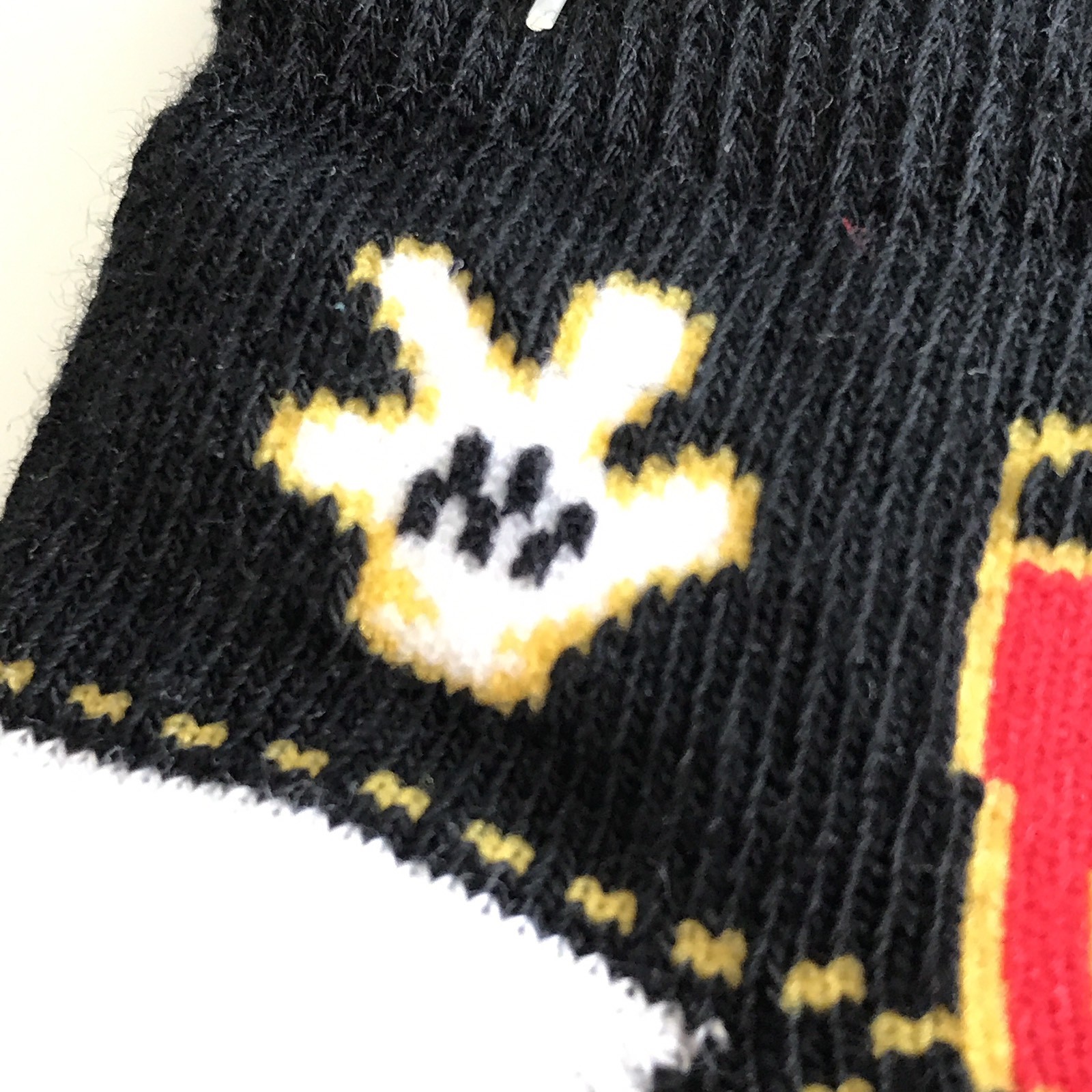 Disney Parks Mickey Mouse Crib Socks Size 0-6 Months Baby Boy Black Shoe Lace