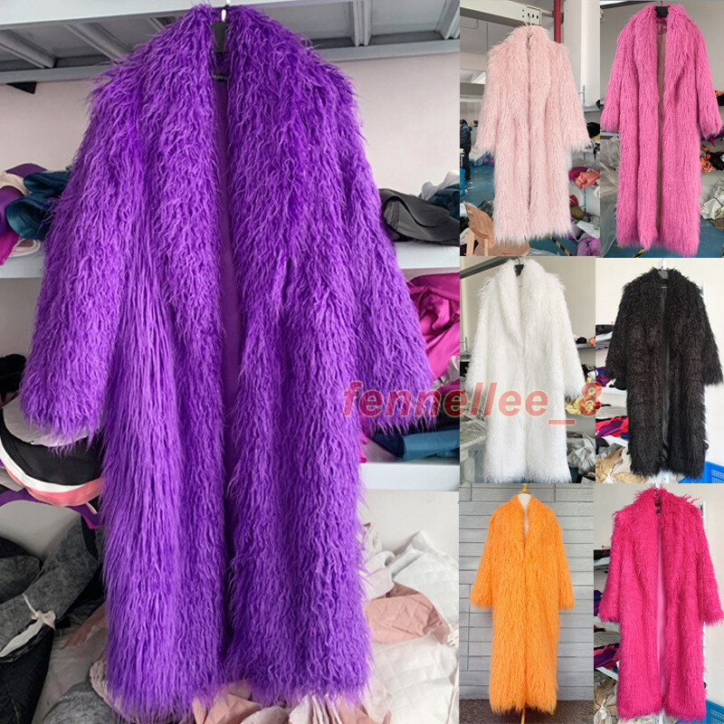 【最終値下げ】muguet shaggy long coat pink muguet shaggy long coat PINK 毛皮・ファーコート
