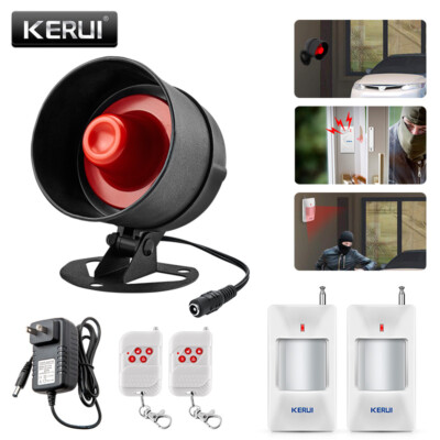 Wireless Home Security Burglar Alarm System Loud Siren Window Door Alarm Siren