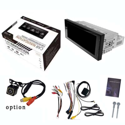 Single 1 Din 6.9'' Car Radio Touch Screen Bluetooth GPS WiFi 1+16G Android Player