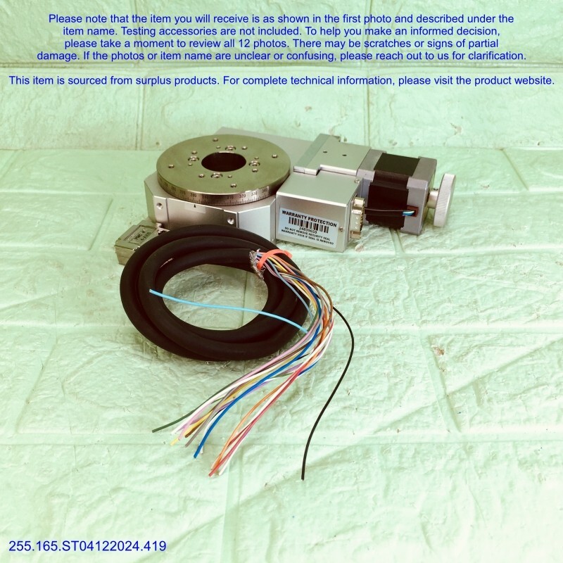 CHUO SEIKI MISUMI ARS-936-HP-10L-055R Rotation Stage as photos, SN:9650, DHL