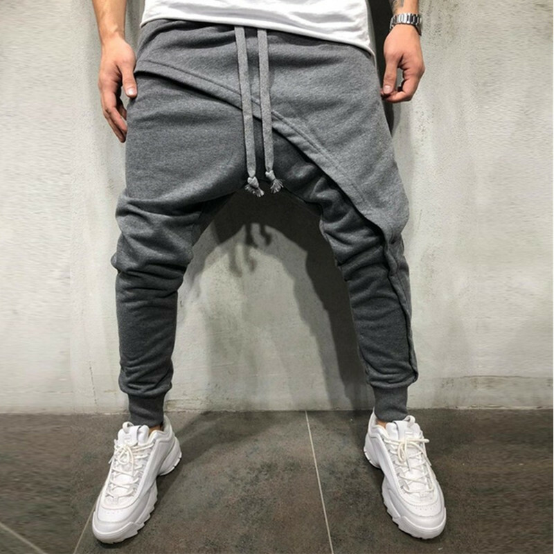 Solid Drawstring Cargo Jogger Pants