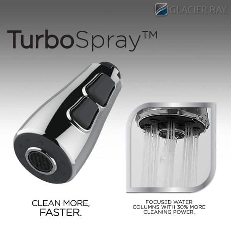 Pull-Down Spray Head for Glacier Bay Market 1-Handle Kitchen Faucet in White