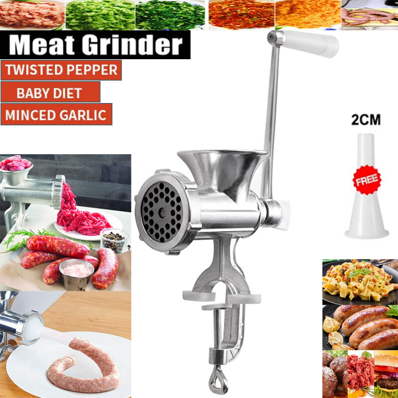 Meat Grinder Mincer Stuffer Sausage Pasta Filler Manual Chop