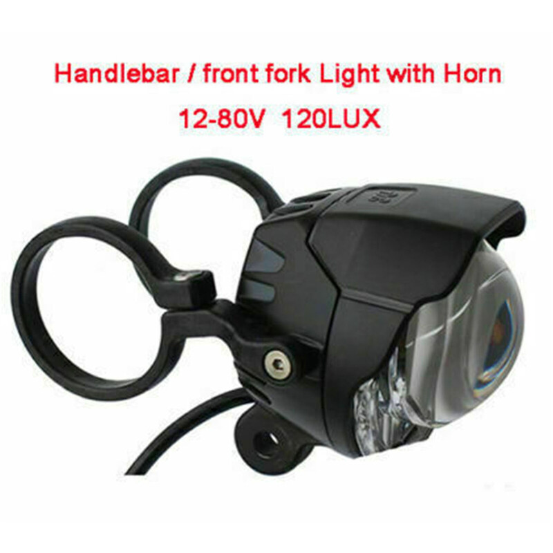 E-bike 24V 36V 48V 60V 72V LED Head Light Front Fork Handleb