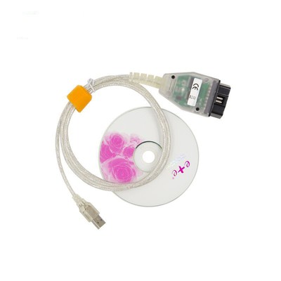 Auto K+DCAN Diagnostic Tool USB OBD2 OBDII Interface Transparent Cable Fits BMW