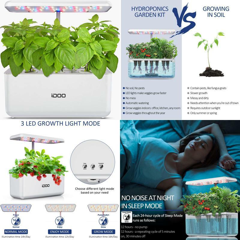 Idoo Hydroponische Anzuchtsysteme, Smart Indoor Garden Anzuchtsystem Mit Led-Wac
