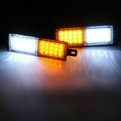 2x Amber 30 LED Front Indicator Park Lights TJM Bullbar Marker Lamp ARB Bar