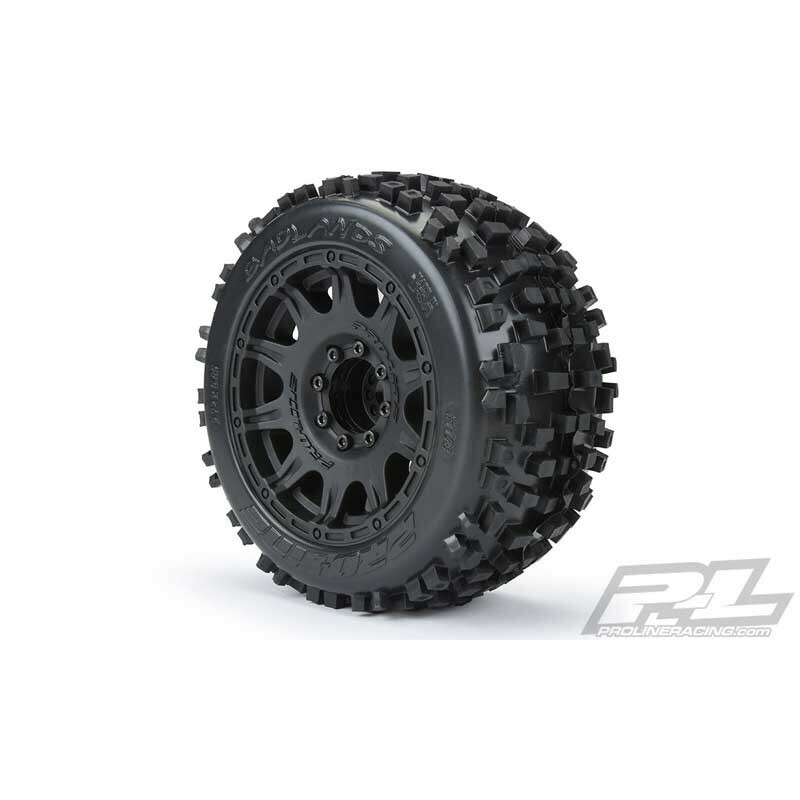 NEW Pro-Line Badlands 3.8 Tires on Raid 8x32 17mm Removable Hex Wheels