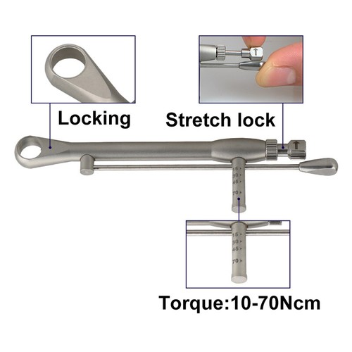 Dental Universal Implant Prosthetic Kit Torque Wrench Screw Driver Remover