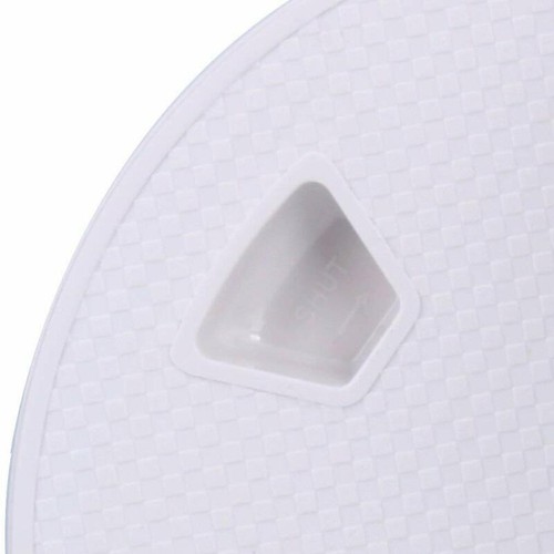 Amarine Made 2 Pack Boat Round Non Slip Inspection Hatch,Deck Plate 7 Inch,White