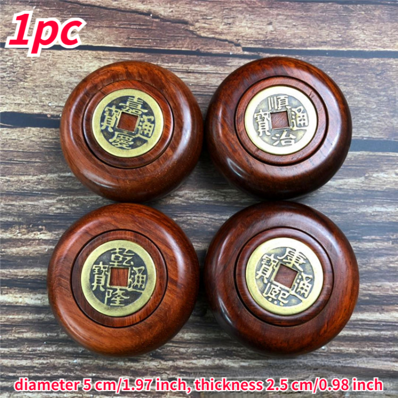Sandalwood Handicrafts Ornament Copper Cash Pressure-reducing Play Chinese Arts