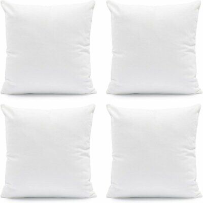 Pack of 4 Throw Pillows Insert Ultra Soft Bed & Couch Sofa Decorative Pillows