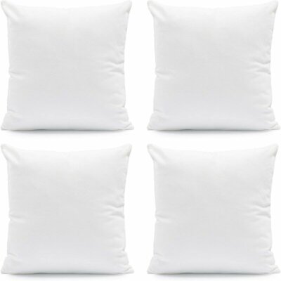 Pack of 4 Throw Pillows Insert Ultra Soft Bed & Couch Sofa Decorative Pillows