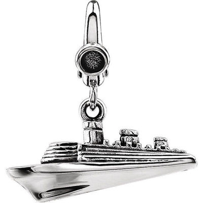 JADiamonds Cruise Ship Charm In Sterling Silver