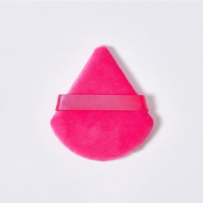 1/2/6Pcs Triangle Velvet Powder Puff Flours Mini Face Makeup Sponge Soft Cotton