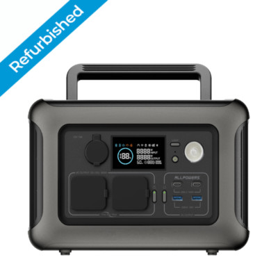ALLPOWERS Solar Generator Power Station For Camping Home Emergency Refurbished