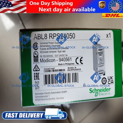 New In sealed Box Schneider ABL8RPS24050 24V 5A Power Supply free ship in Stock