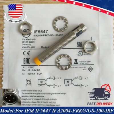 For IFM Efector IF5647 IFA2004-FRKG/US-100-IRF Inductive Proximity Switch Sensor