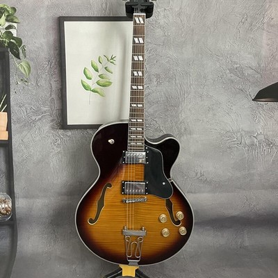 Tobacco Sunburst Electric Guitar Semi-Hollow Body Rosewood Fretboard HH Pickups