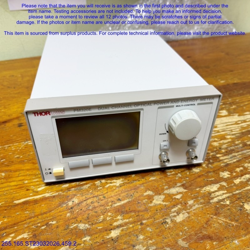 THORLABS PM320E Power Meter LCD BROKEN as in photos, sn:2315, NEED REPAIR, DHL
