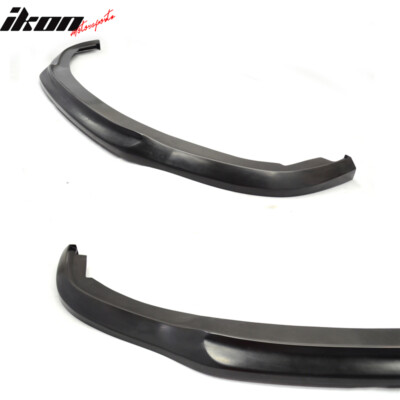 Fit 12 Honda Civic 4-Door Sedan Unpainted Black Front Bumper Lip PU (USDM Model)
